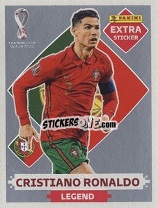 Figurina Cristiano Ronaldo (Portugal) - FIFA World Cup Qatar 2022. Standard Edition - Panini