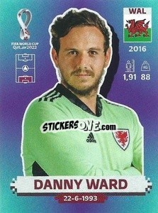 Sticker Danny Ward - FIFA World Cup Qatar 2022. Standard Edition - Panini