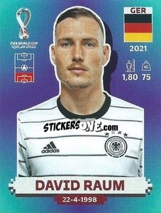 Cromo David Raum - FIFA World Cup Qatar 2022. Standard Edition - Panini