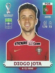 Sticker Diogo Jota - FIFA World Cup Qatar 2022. Standard Edition - Panini