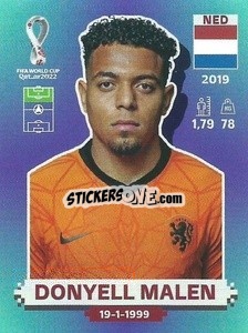 Sticker Donyell Malen - FIFA World Cup Qatar 2022. Standard Edition - Panini