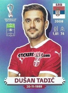 Sticker Dušan Tadić - FIFA World Cup Qatar 2022. Standard Edition - Panini