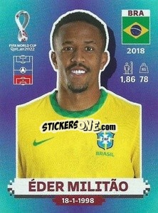 Figurina Éder Militão - FIFA World Cup Qatar 2022. Standard Edition - Panini