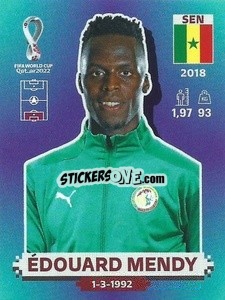 Figurina Édouard Mendy - FIFA World Cup Qatar 2022. Standard Edition - Panini