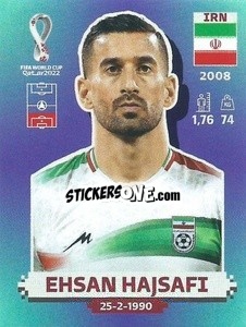 Figurina Ehsan Hajsafi - FIFA World Cup Qatar 2022. Standard Edition - Panini