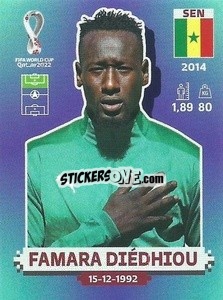 Figurina Famara Diédhiou - FIFA World Cup Qatar 2022. Standard Edition - Panini