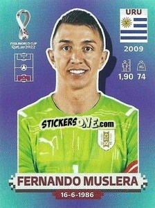 Sticker Fernando Muslera - FIFA World Cup Qatar 2022. Standard Edition - Panini