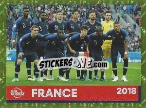 Sticker France 2018