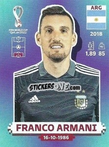 Cromo Franco Armani - FIFA World Cup Qatar 2022. Standard Edition - Panini