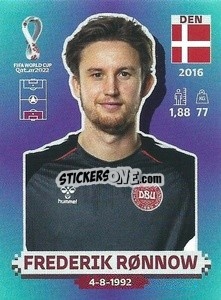 Figurina Frederik Rønnow - FIFA World Cup Qatar 2022. Standard Edition - Panini