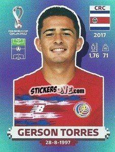 Sticker Gerson Torres - FIFA World Cup Qatar 2022. Standard Edition - Panini