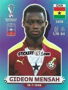 Figurina Gideon Mensah - FIFA World Cup Qatar 2022. Standard Edition - Panini