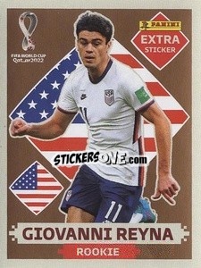 Cromo Giovanni Reyna (USA) - FIFA World Cup Qatar 2022. Standard Edition - Panini