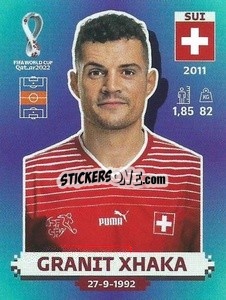 Sticker Granit Xhaka - FIFA World Cup Qatar 2022. Standard Edition - Panini