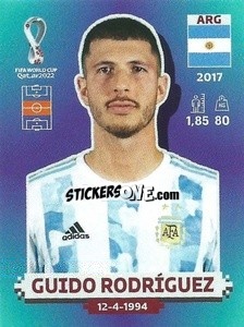 Sticker Guido Rodríguez - FIFA World Cup Qatar 2022. Standard Edition - Panini