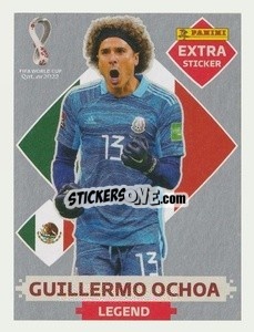 Figurina Guillermo Ochoa (Mexico) - FIFA World Cup Qatar 2022. Standard Edition - Panini