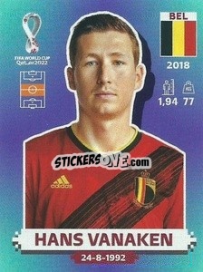 Sticker Hans Vanaken - FIFA World Cup Qatar 2022. Standard Edition - Panini