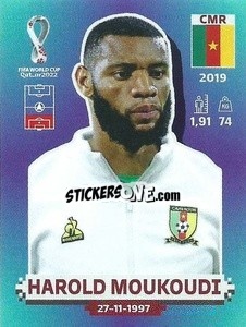 Sticker Harold Moukoudi - FIFA World Cup Qatar 2022. Standard Edition - Panini