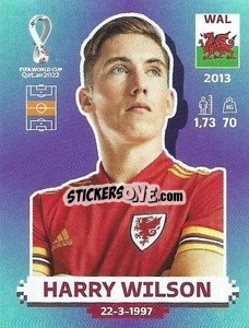Sticker Harry Wilson - FIFA World Cup Qatar 2022. Standard Edition - Panini