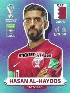 Sticker Hasan Al-Haydos - FIFA World Cup Qatar 2022. Standard Edition - Panini