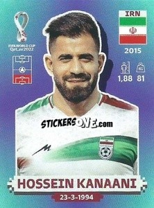 Sticker Hossein Kanaani - FIFA World Cup Qatar 2022. Standard Edition - Panini