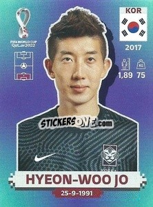 Figurina Hyeon-woo Jo - FIFA World Cup Qatar 2022. Standard Edition - Panini