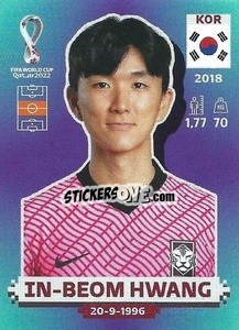 Figurina In-beom Hwang - FIFA World Cup Qatar 2022. Standard Edition - Panini