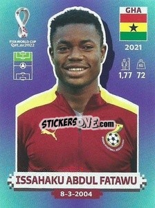 Sticker Issahaku Abdul Fatawu - FIFA World Cup Qatar 2022. Standard Edition - Panini