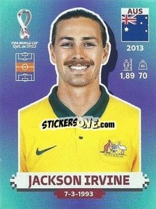 Sticker Jackson Irvine - FIFA World Cup Qatar 2022. Standard Edition - Panini