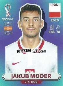 Sticker Jakub Moder - FIFA World Cup Qatar 2022. Standard Edition - Panini