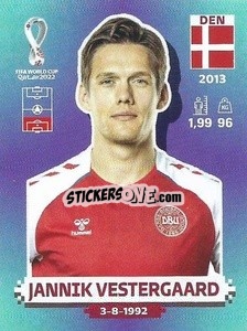 Sticker Jannik Vestergaard - FIFA World Cup Qatar 2022. Standard Edition - Panini