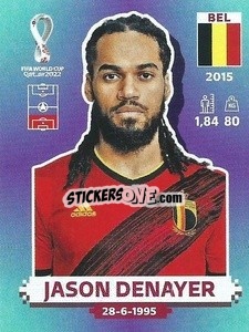 Sticker Jason Denayer - FIFA World Cup Qatar 2022. Standard Edition - Panini