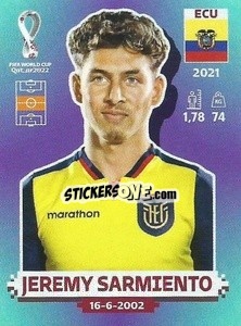 Sticker Jeremy Sarmiento - FIFA World Cup Qatar 2022. Standard Edition - Panini