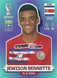 Sticker Jewison Bennette - FIFA World Cup Qatar 2022. Standard Edition - Panini