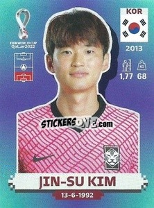 Figurina Jin-su Kim - FIFA World Cup Qatar 2022. Standard Edition - Panini