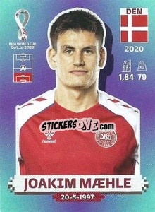 Figurina Joakim Mæhle - FIFA World Cup Qatar 2022. Standard Edition - Panini