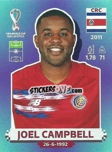 Cromo Joel Campbell - FIFA World Cup Qatar 2022. Standard Edition - Panini