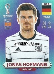 Figurina Jonas Hofmann - FIFA World Cup Qatar 2022. Standard Edition - Panini