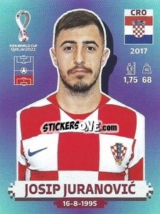 Sticker Josip Juranović - FIFA World Cup Qatar 2022. Standard Edition - Panini