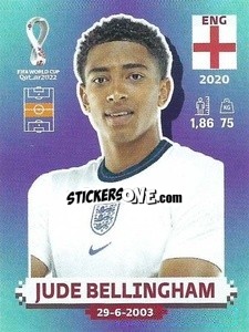 Sticker Jude Bellingham - FIFA World Cup Qatar 2022. Standard Edition - Panini