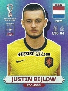 Sticker Justin Bijlow - FIFA World Cup Qatar 2022. Standard Edition - Panini