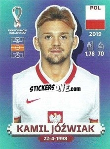 Figurina Kamil Jóźwiak - FIFA World Cup Qatar 2022. Standard Edition - Panini