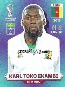 Sticker Karl Toko Ekambi - FIFA World Cup Qatar 2022. Standard Edition - Panini