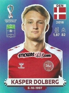 Sticker Kasper Dolberg - FIFA World Cup Qatar 2022. Standard Edition - Panini