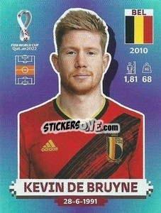 Figurina Kevin De Bruyne - FIFA World Cup Qatar 2022. Standard Edition - Panini