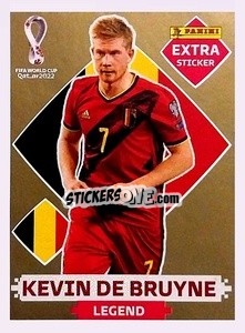 Sticker Kevin De Bruyne (Belgium) - FIFA World Cup Qatar 2022. Standard Edition - Panini