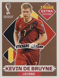 Cromo Kevin De Bruyne (Belgium) - FIFA World Cup Qatar 2022. Standard Edition - Panini