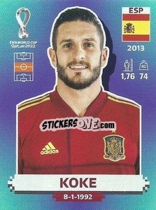 Sticker Koke - FIFA World Cup Qatar 2022. Standard Edition - Panini