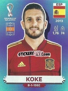 Figurina Koke - FIFA World Cup Qatar 2022. Standard Edition - Panini