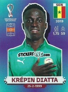Figurina Krépin Diatta - FIFA World Cup Qatar 2022. Standard Edition - Panini
